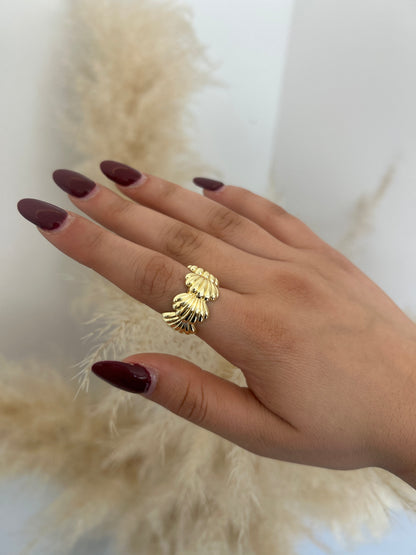 Anillo Conchitas Dorada