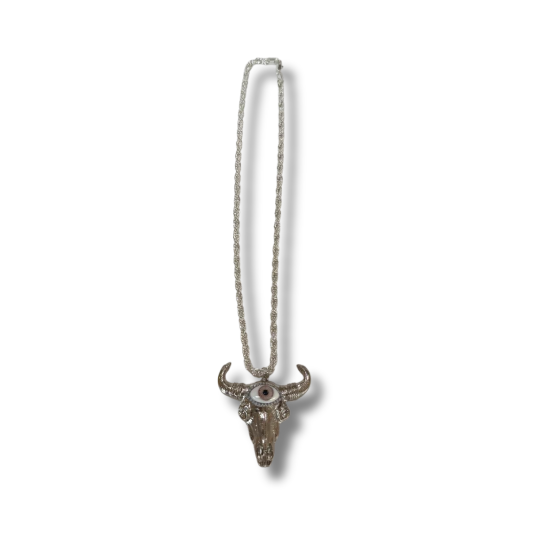 Anillo bully toro plateado