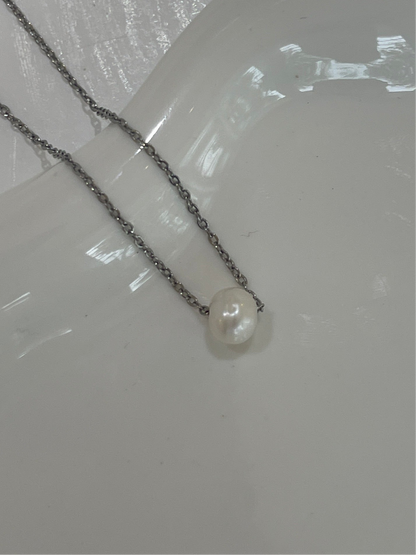 Collar Perla Cadena Sencilla