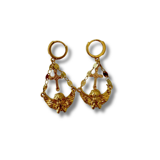 Aretes Ángel y Cruz