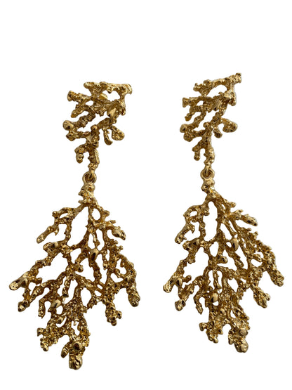 Aretes raices dorados