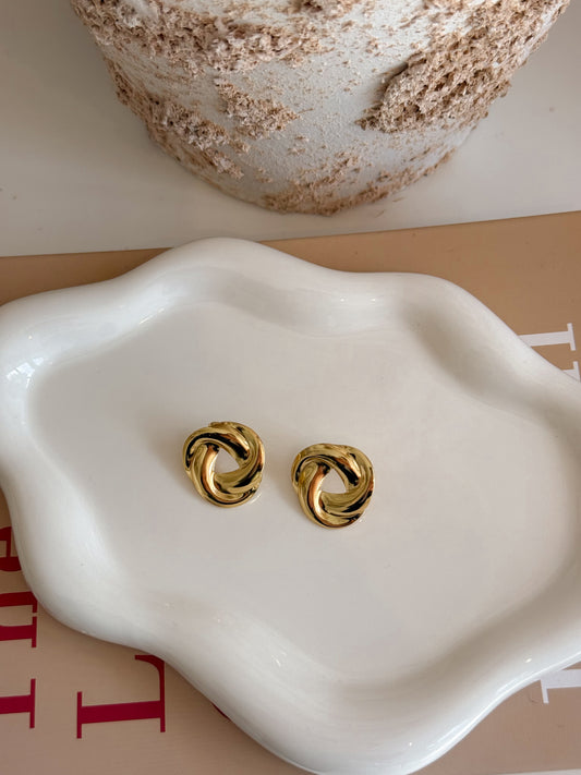 Arete Círculo Entrelazado Chico