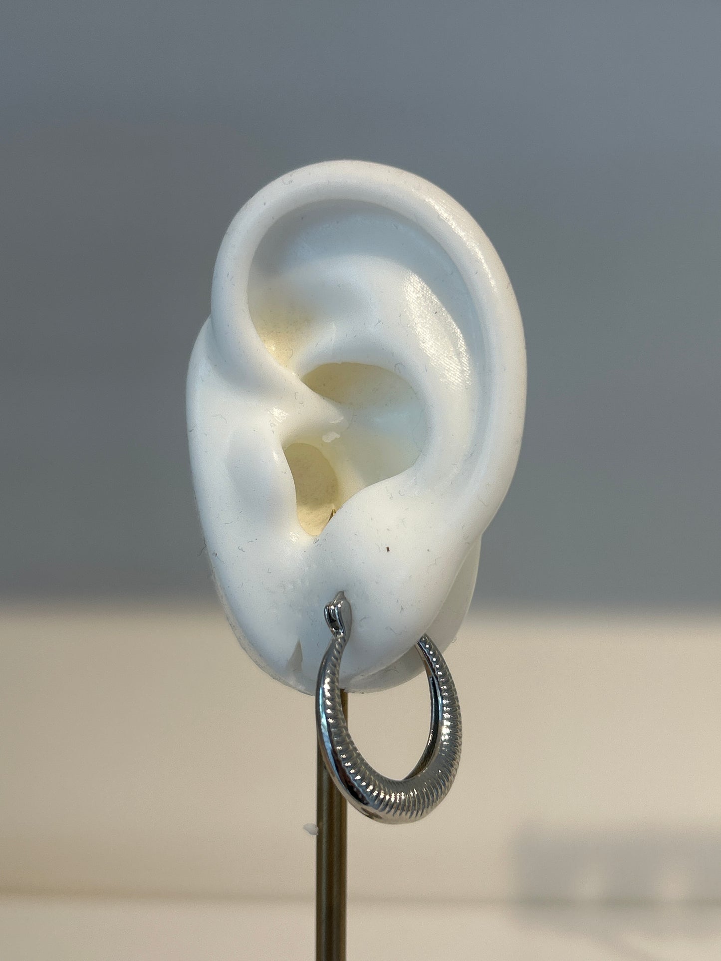 Aretes Herradura Plateados