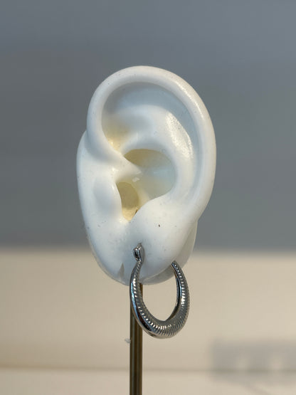 Aretes Herradura Plateados