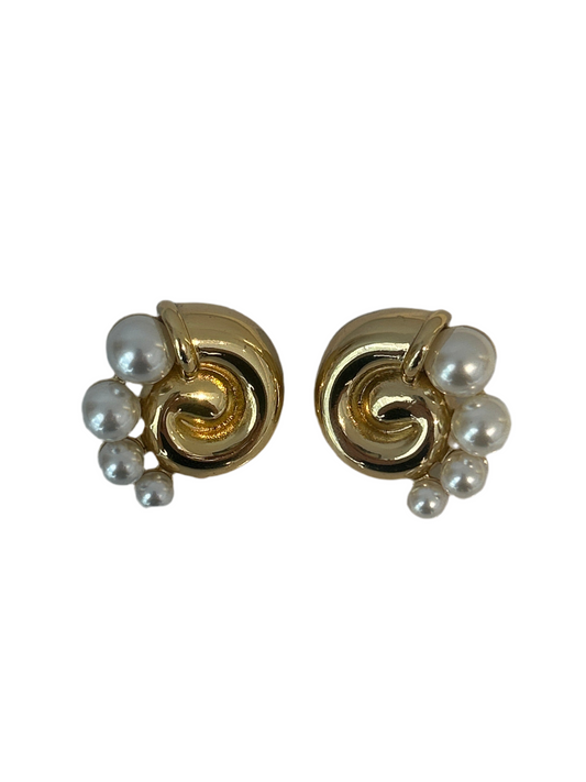 Aretes Caracol Y Perla