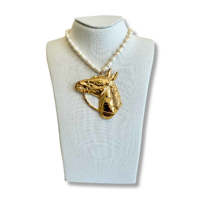 Collar Caballo Perla Natural