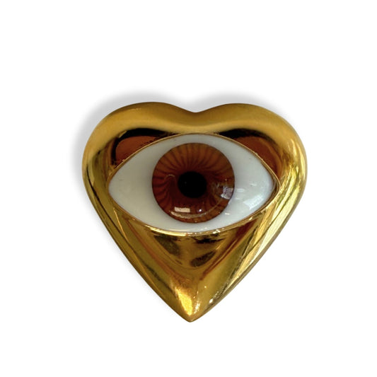 Anillo Romance Ojo café