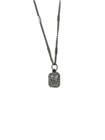 Collar Brillo Plateado