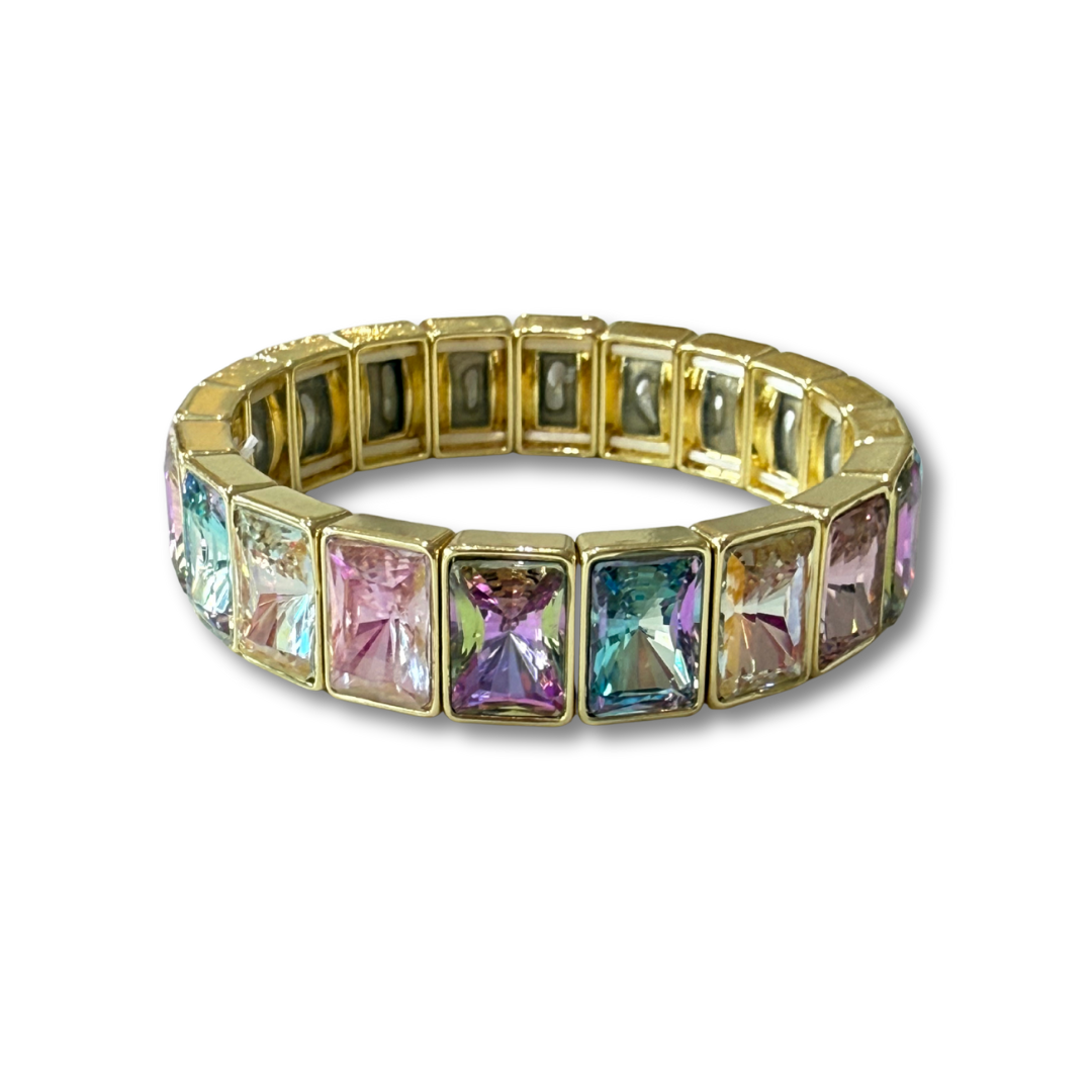 Pulsera rainbow brillos