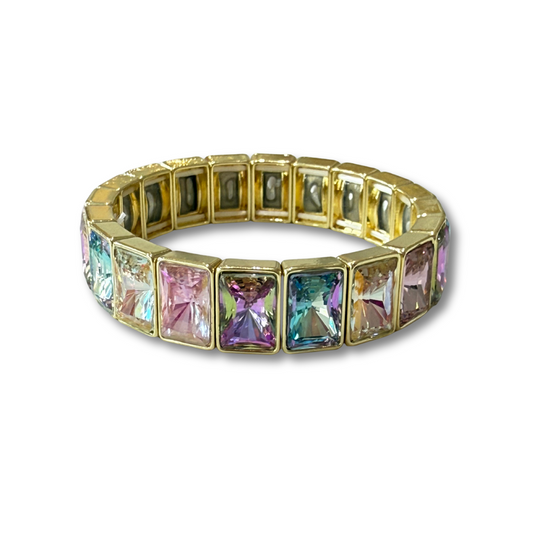 Pulsera rainbow brillos