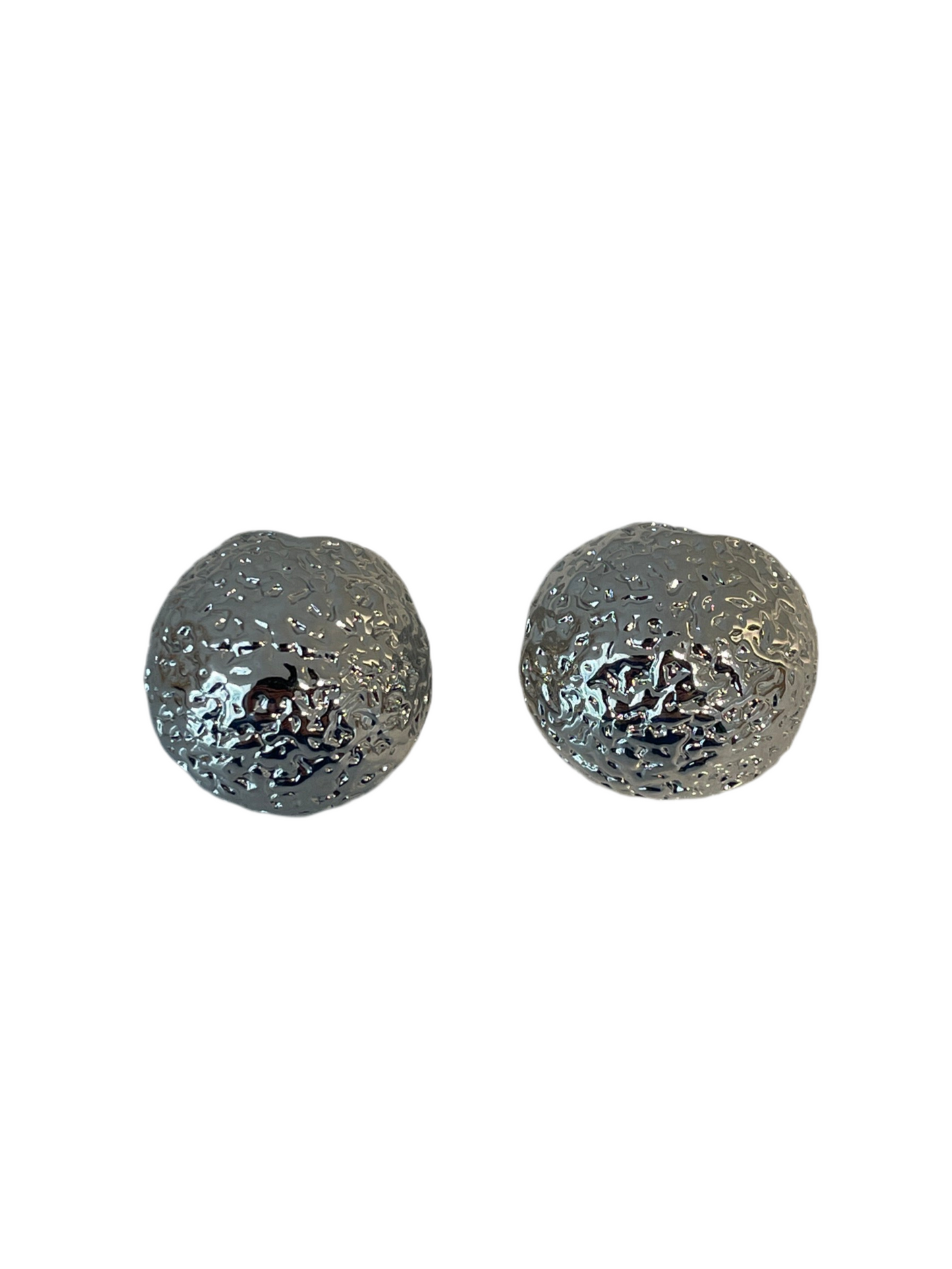 Aretes Ball Plateados