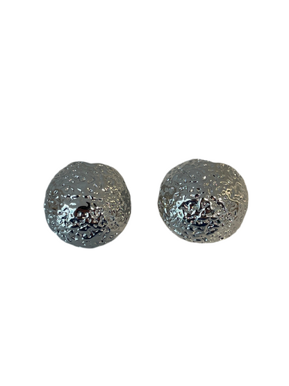 Aretes Ball Plateados