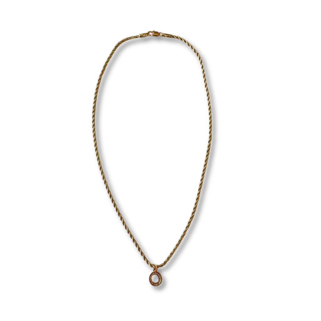 Collar torsal inicial dorado