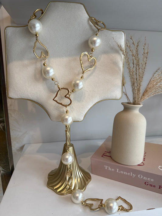 Collar Kenia Perla Corazón