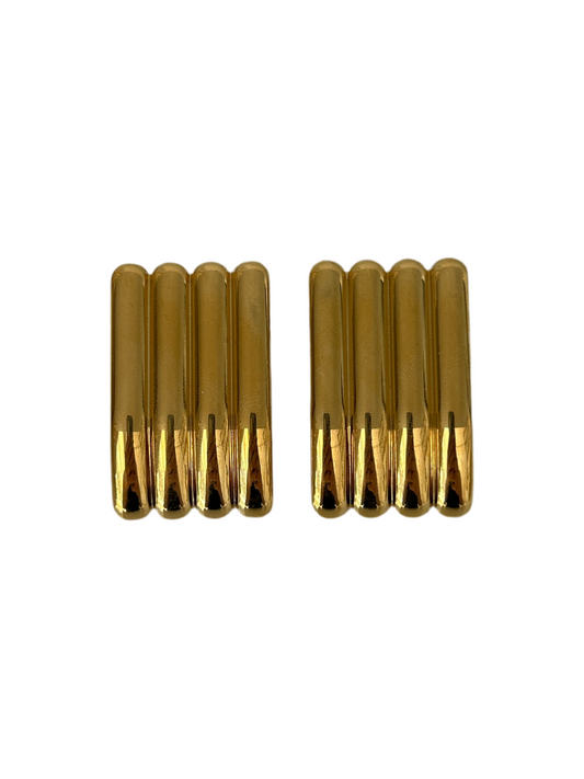 Aretes Palitos Dorados