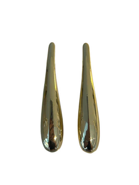 Aretes Tubo Dorados