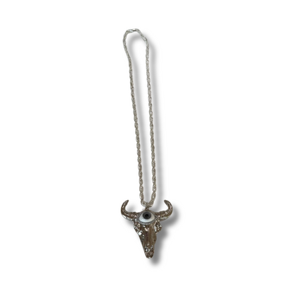 Anillo bully toro plateado