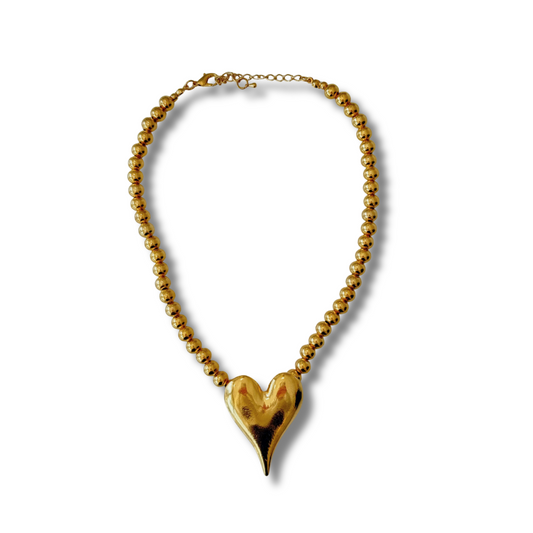 Collar Bolas Corazón
