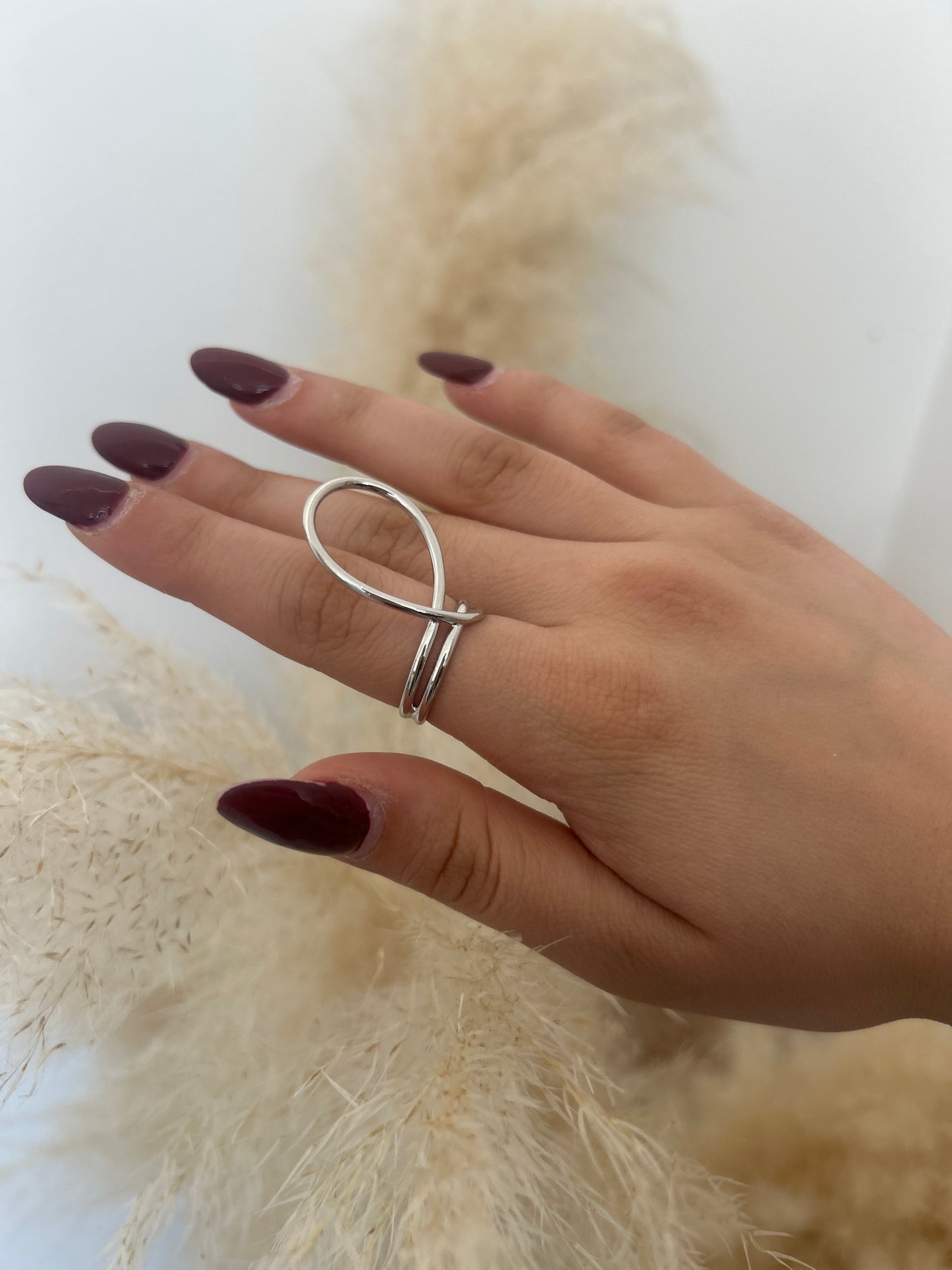 Anillo Line Plateado