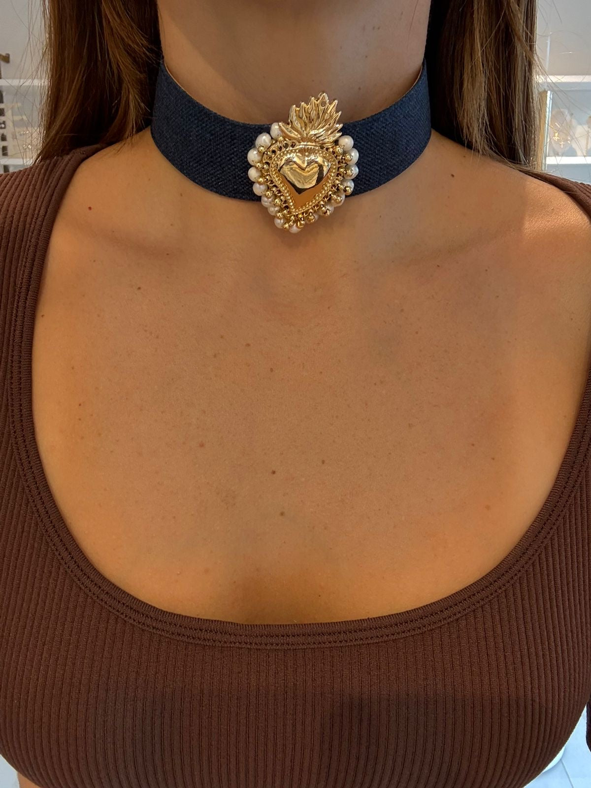 Collar Ángela sagrado corazón