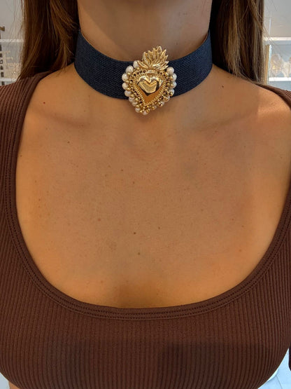 Collar Ángela sagrado corazón