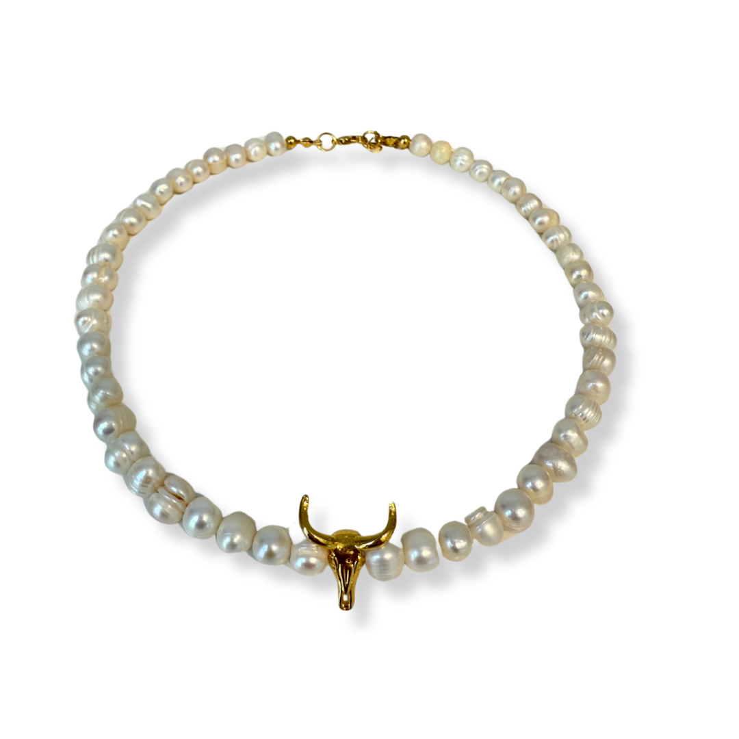 Choker Perla Toro Mini