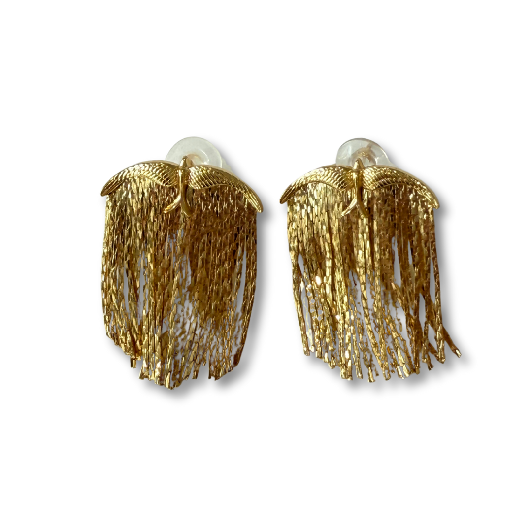 Aretes pájaros tiras