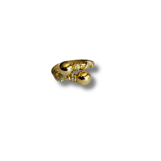 Anillo dos bolas