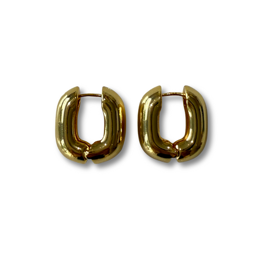 Aretes U petite dorado