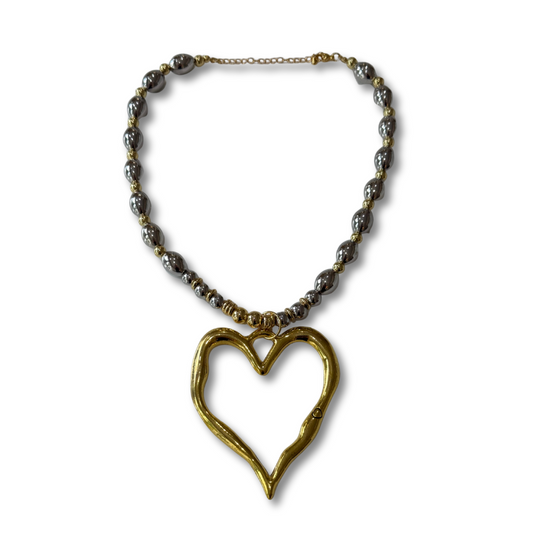Collar love drop bicolor