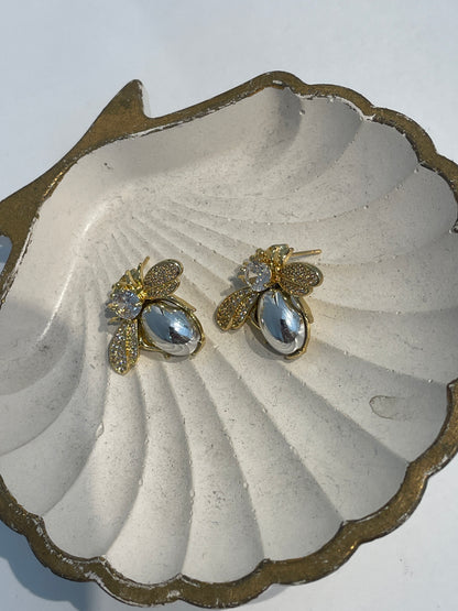 Aretes Bee Dorados