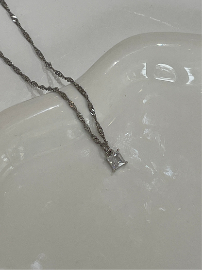 Collar Square Silver