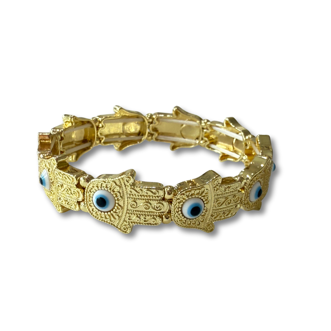 Pulsera mano hamsa mal de ojo