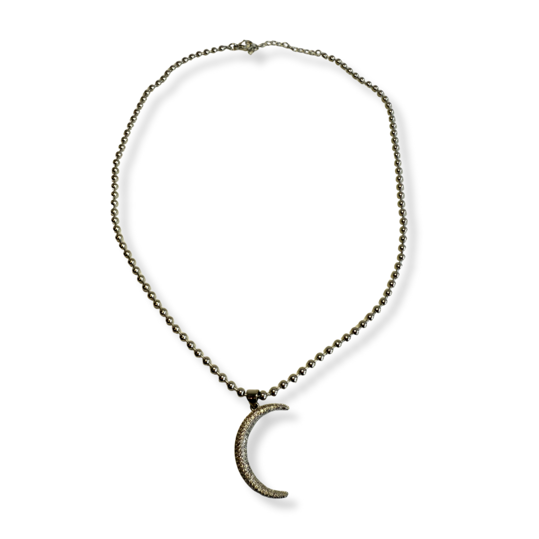 Collar plata luna