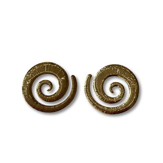 Aretes caracol hueco