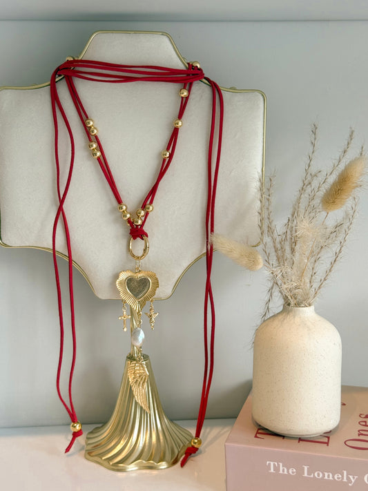 Collar Ivory Rojo