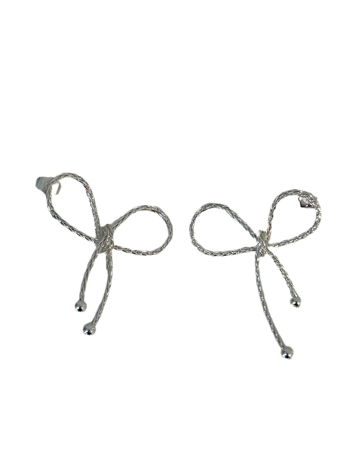 Aretes Moño Plata
