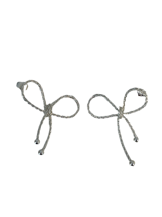 Aretes Moño Plata