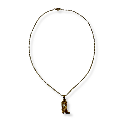 Collar dije bota vaquera
