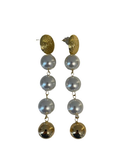 Aretes Cascada Dorados