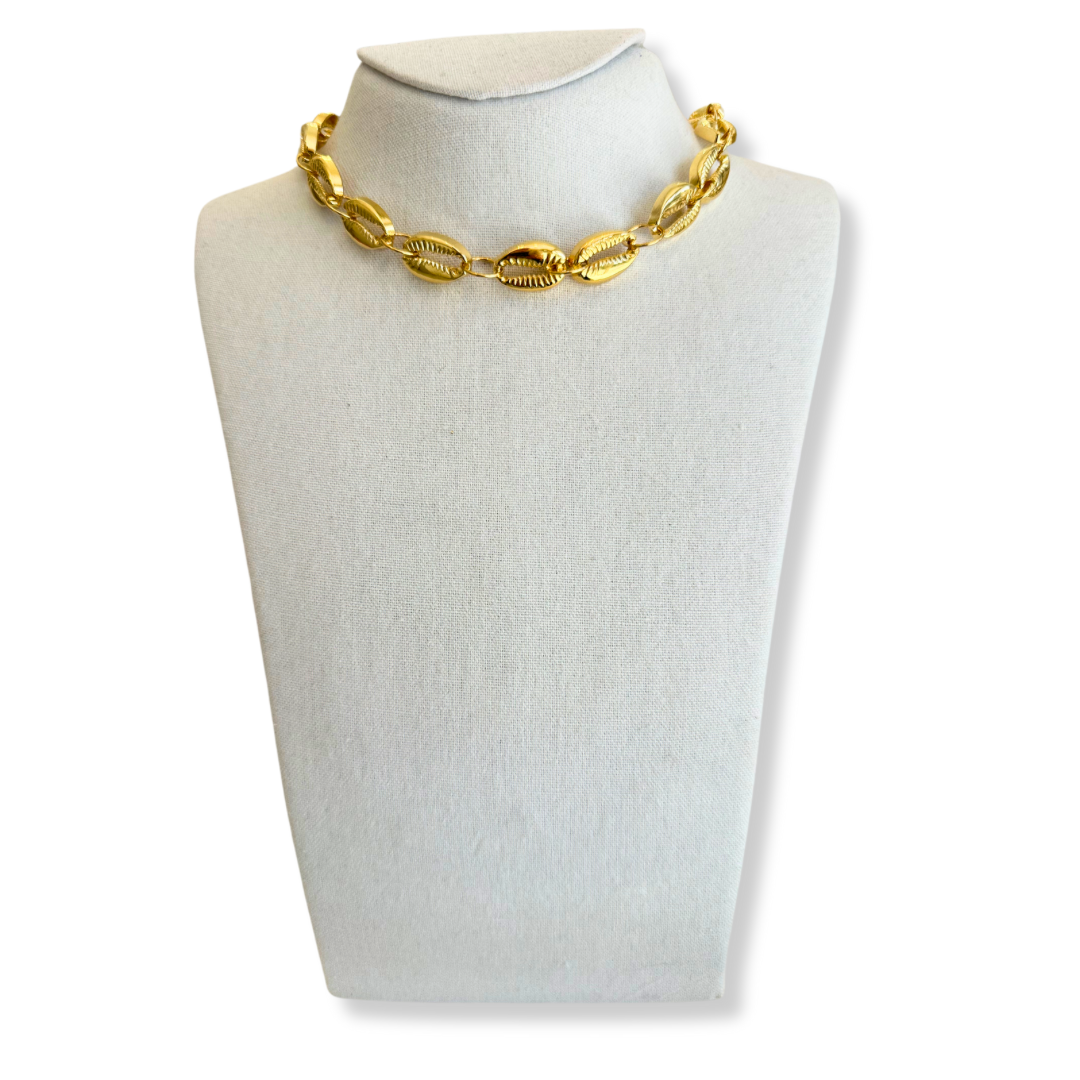 Choker Conchas Doradas