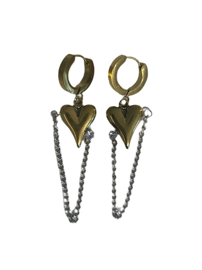 Aretes Ela Bicolor