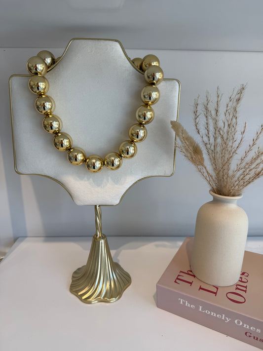 Collar Bola XL Dorado