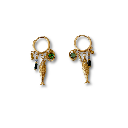 Aretes Pez Dorados