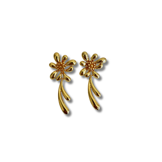 Aretes Flor Colgante
