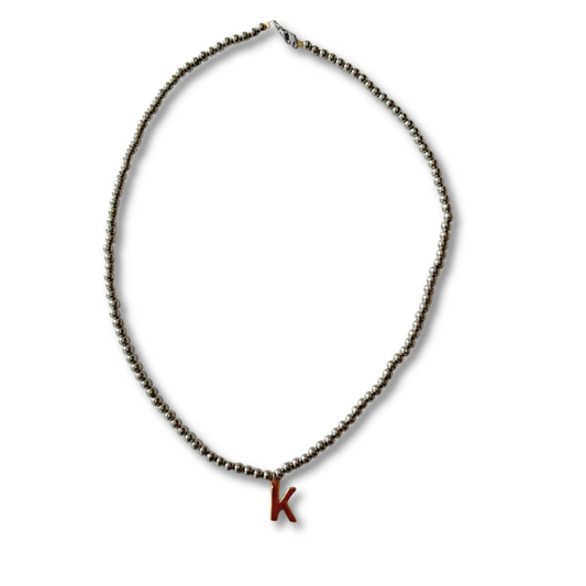 Collar  inicial bicolor