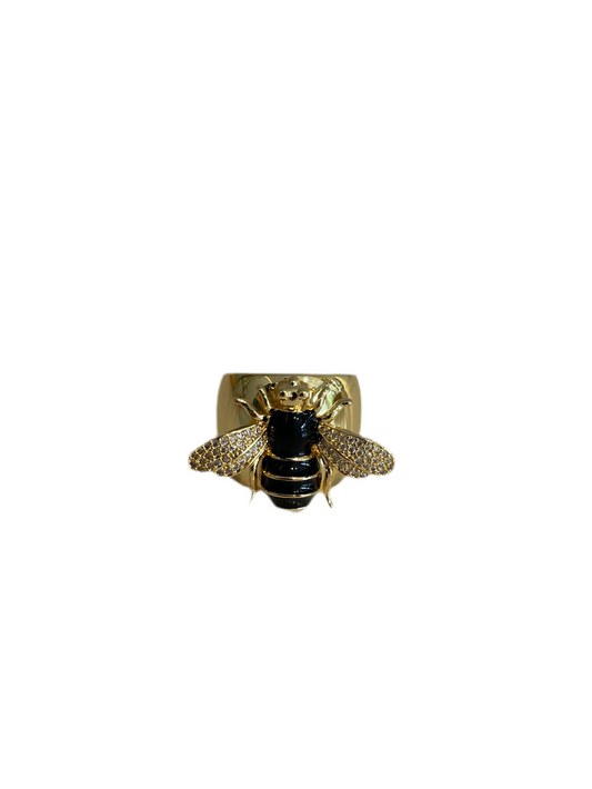 Anillo abeja negra