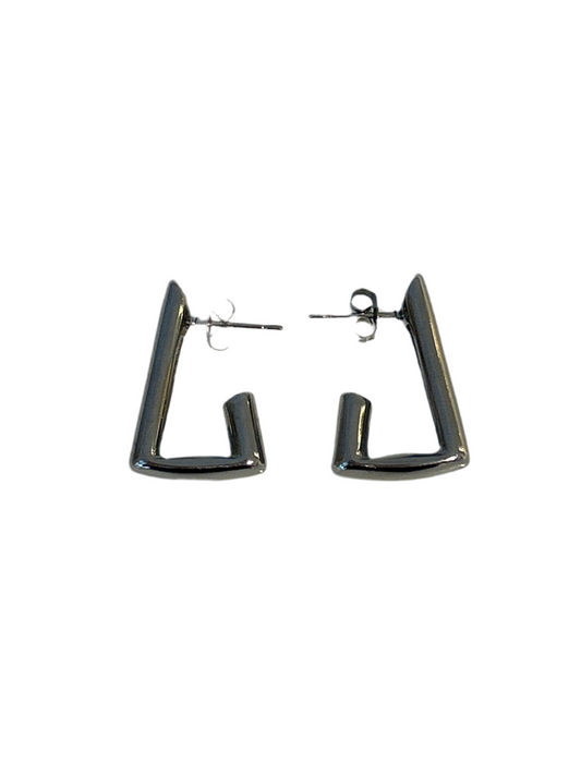 Aretes Ele Plateados