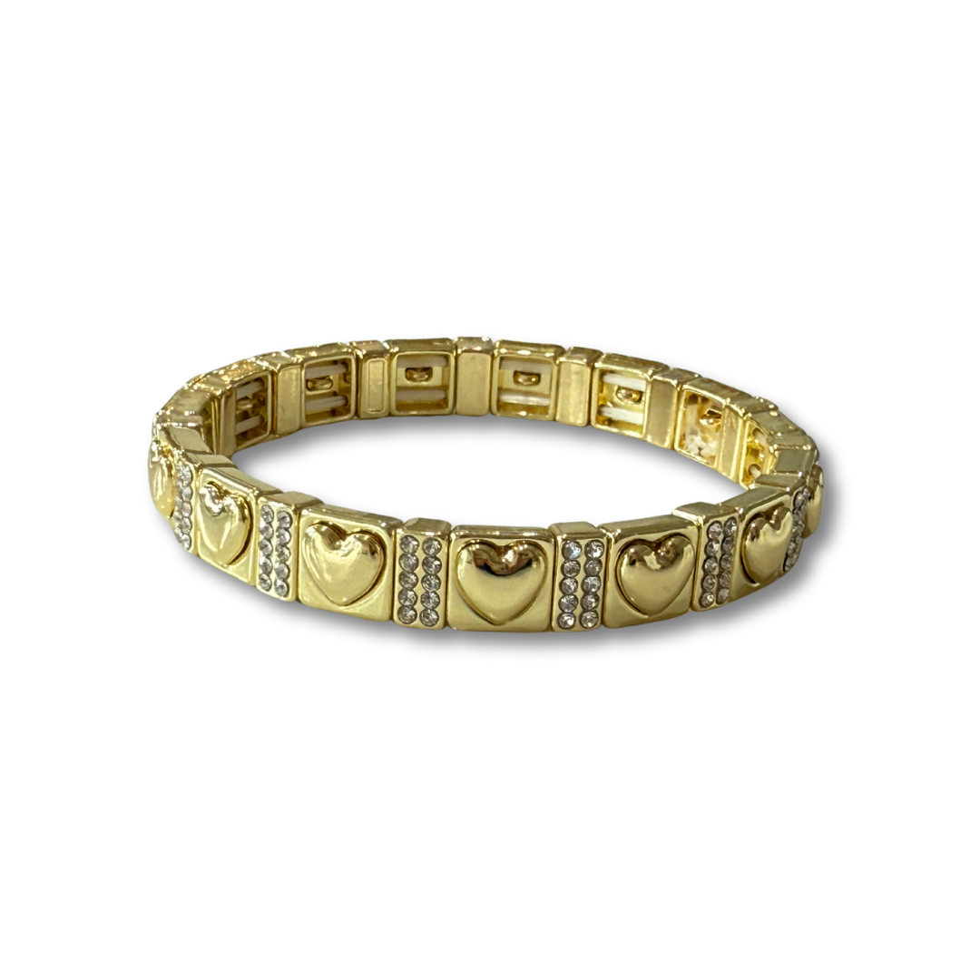 Pulsera glam corazón