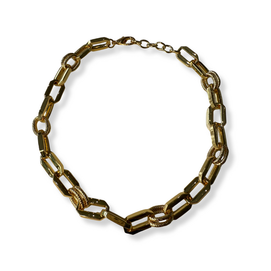 Collar eslabones dorados